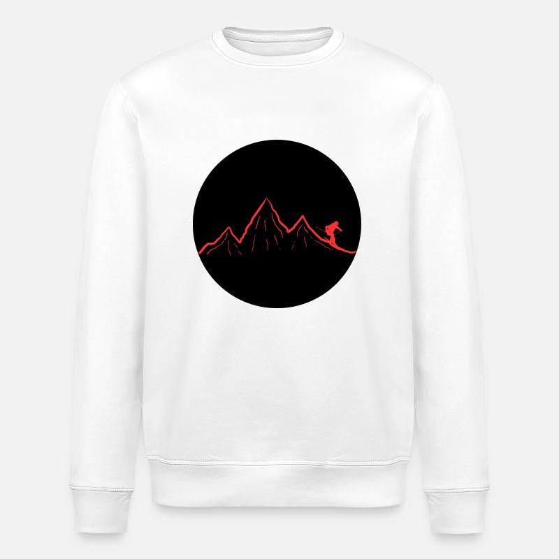 Ski dich frei! (rot) - Stanley/Stella Unisex Bio-Sweatshirt ROLLER - Weiß