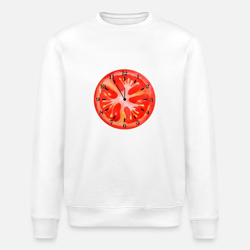 C’est l’heure des tomates - Sweat bio ROLLER Stanley/Stella Unisexe - blanc