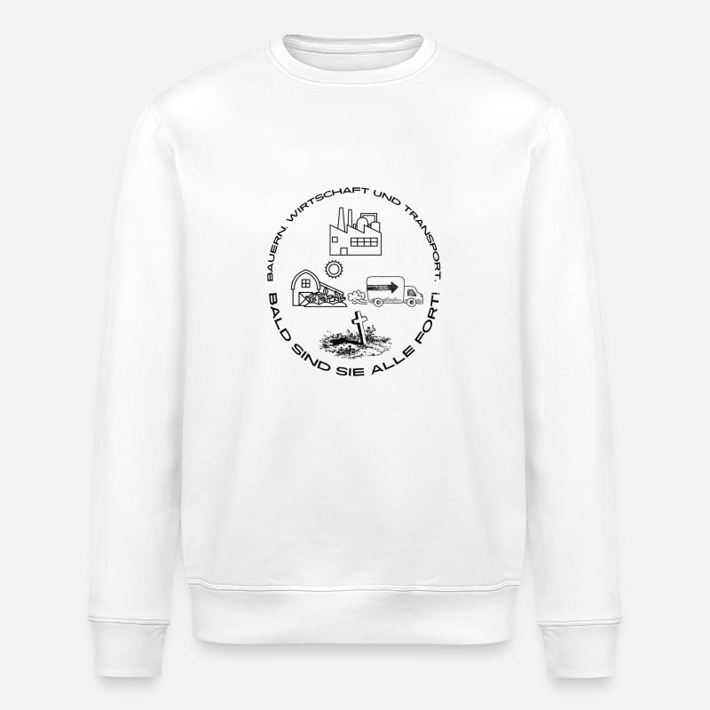 Bauern, Wirtschaft und Transport - Stanley/Stella Unisex Bio-Sweatshirt ROLLER - Weiß