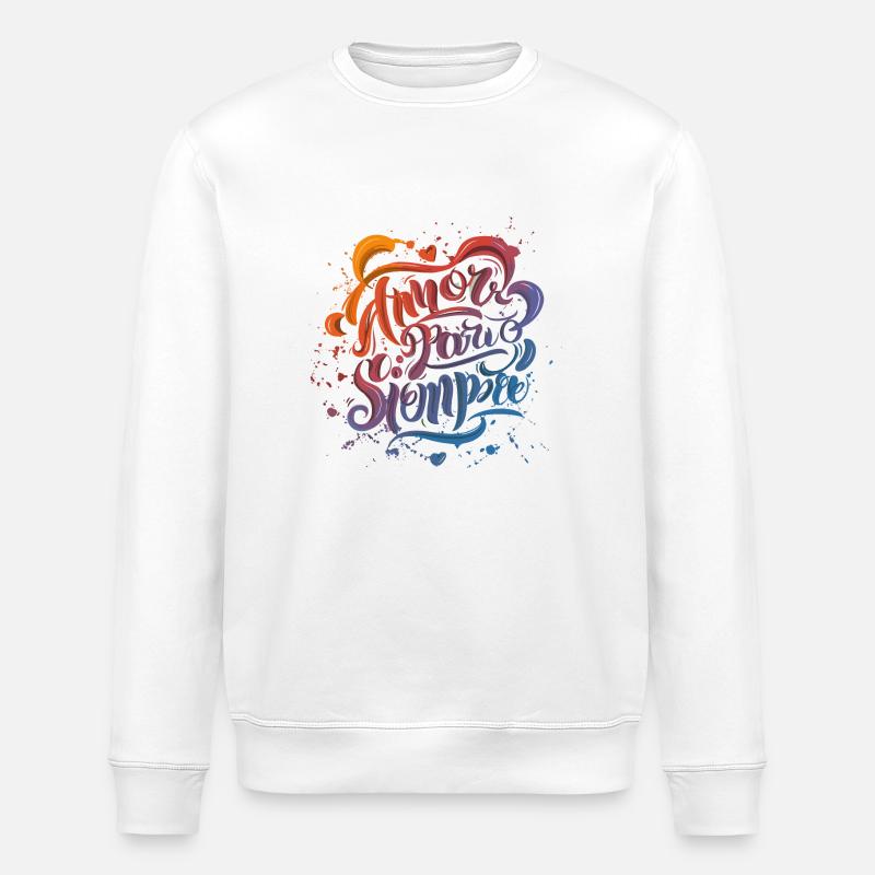 Geheimnisse der dauerhaften Liebe - Stanley/Stella Unisex Bio-Sweatshirt ROLLER - Weiß