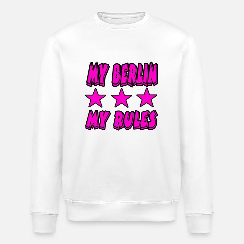 Berlin - Stanley/Stella Unisex Bio-Sweatshirt ROLLER - Weiß