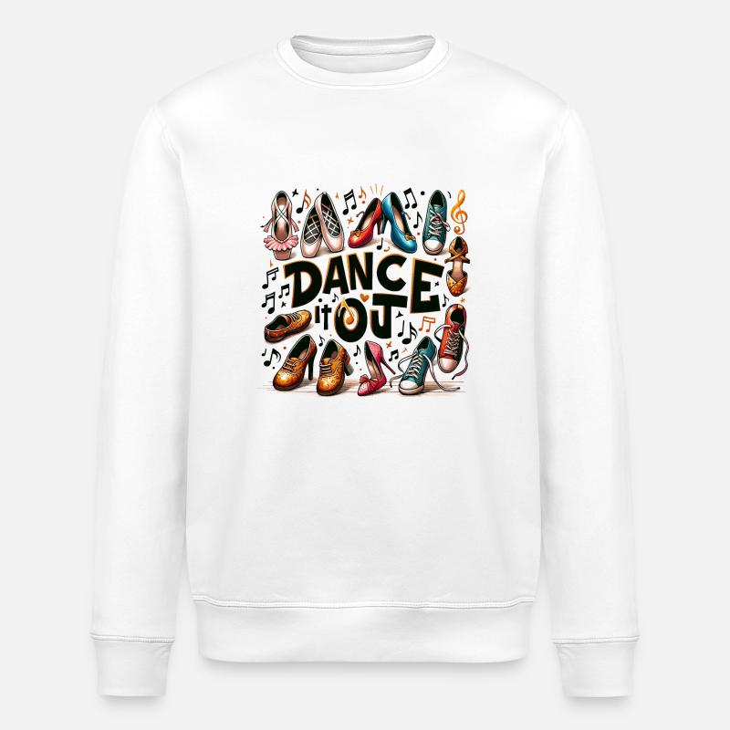 Melodische Schritte - Stanley/Stella Unisex Bio-Sweatshirt ROLLER - Weiß