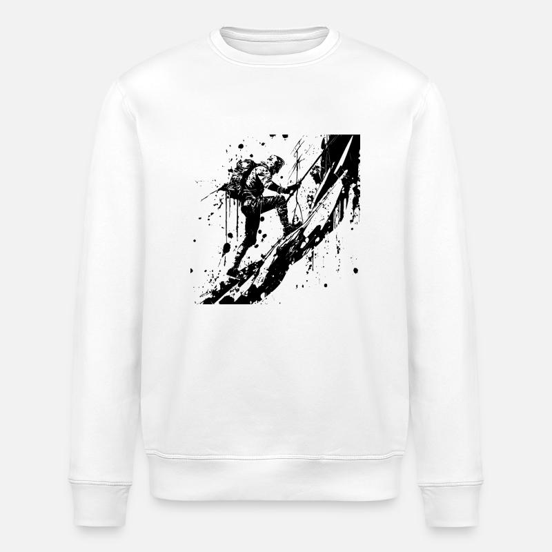 Klettern für Bergsteiger - Stanley/Stella Unisex Bio-Sweatshirt ROLLER - Weiß