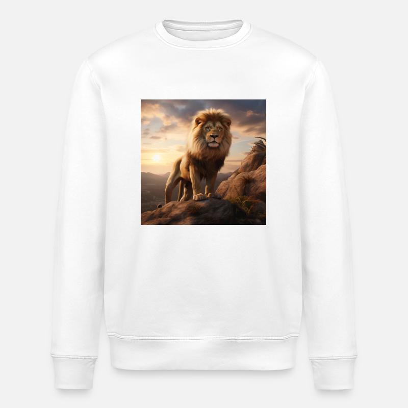 Roi des Lions - Sweat bio ROLLER Stanley/Stella Unisexe - blanc