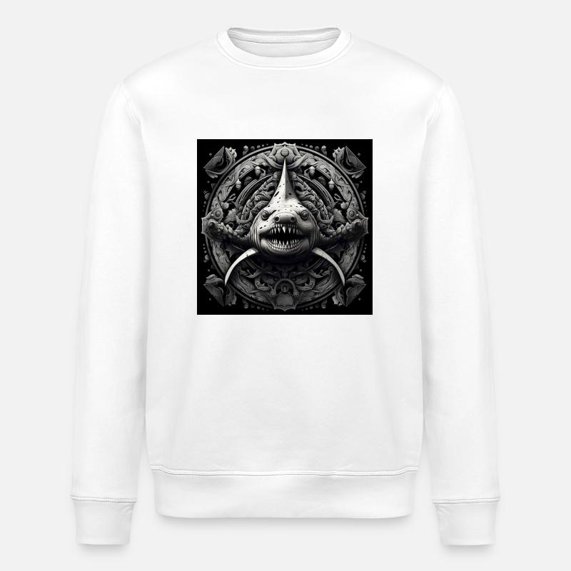 Ätherische Tiefen - Stanley/Stella Unisex Bio-Sweatshirt ROLLER - Weiß