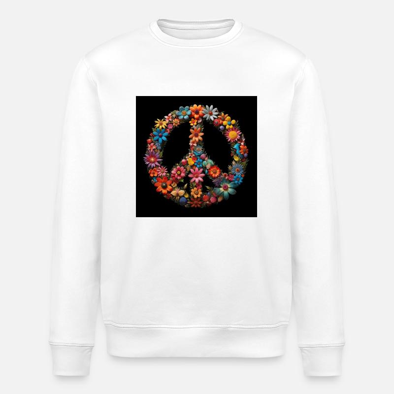 Peace - Stanley/Stella Unisex Bio-Sweatshirt ROLLER - Weiß