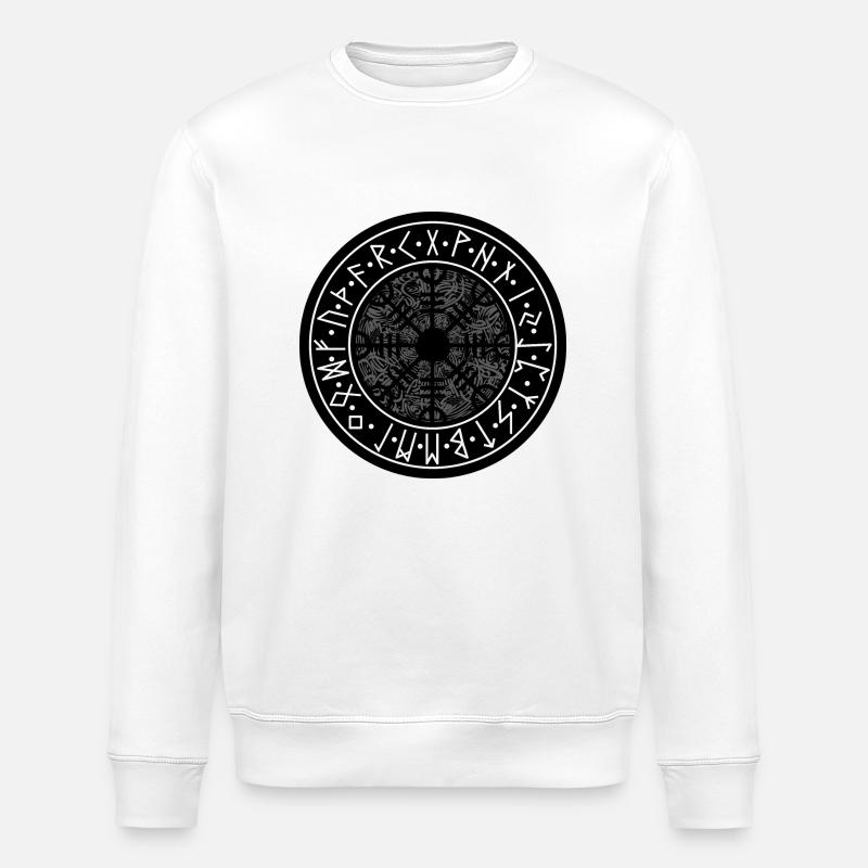 Futhark ancestral / Runes - Sweat bio ROLLER Stanley/Stella Unisexe - blanc