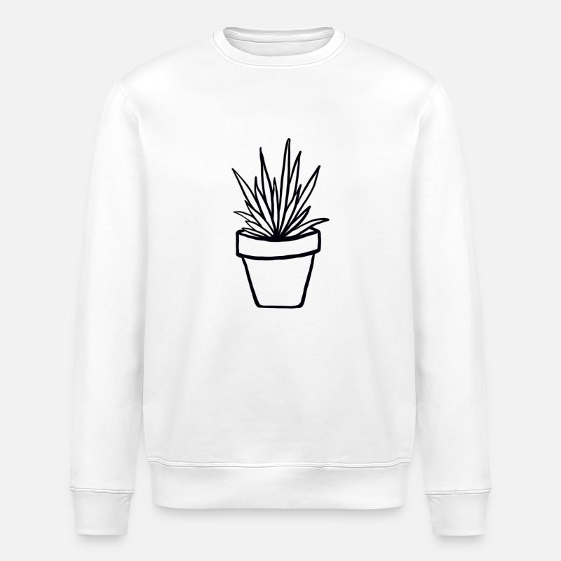 Pflanze im Topf - Stanley/Stella Unisex Bio-Sweatshirt ROLLER - Weiß