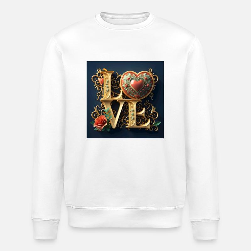 Amour - Sweat bio ROLLER Stanley/Stella Unisexe - blanc