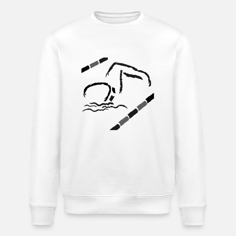 Schwimmen - Stanley/Stella Unisex Bio-Sweatshirt ROLLER - Weiß