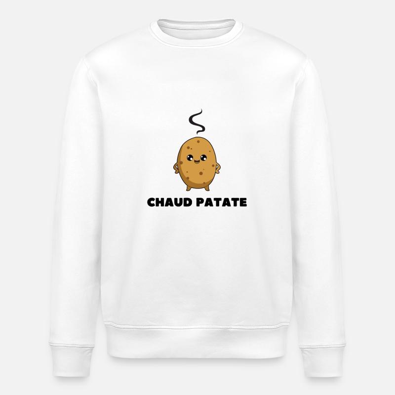 Chaud patate! - Sweat bio ROLLER Stanley/Stella Unisexe - blanc