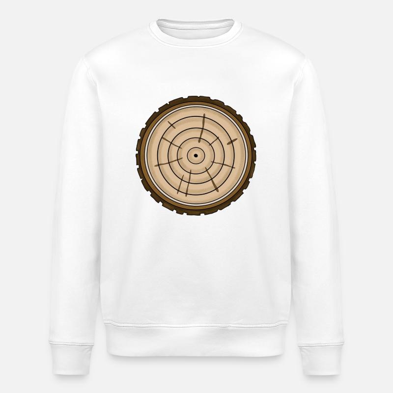 Baumscheibe - Stanley/Stella Unisex Bio-Sweatshirt ROLLER - Weiß