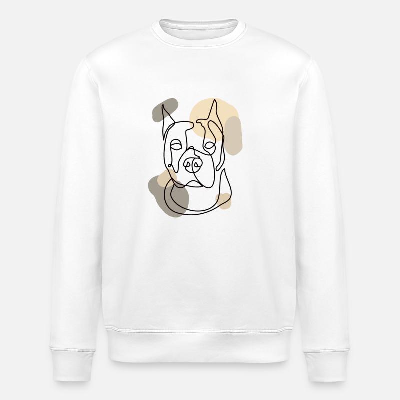American Bully - Stanley/Stella ROLLER Unisex Organic Sweatshirt - white