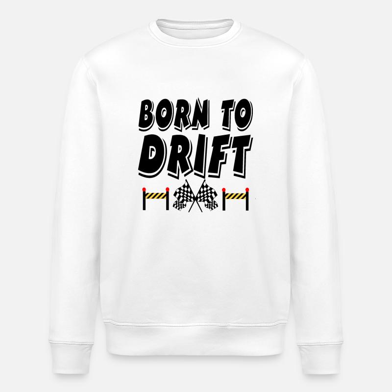 Voiture - Sweat bio ROLLER Stanley/Stella Unisexe - blanc