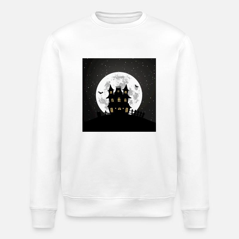 Spukhaus - Stanley/Stella Unisex Bio-Sweatshirt ROLLER - Weiß