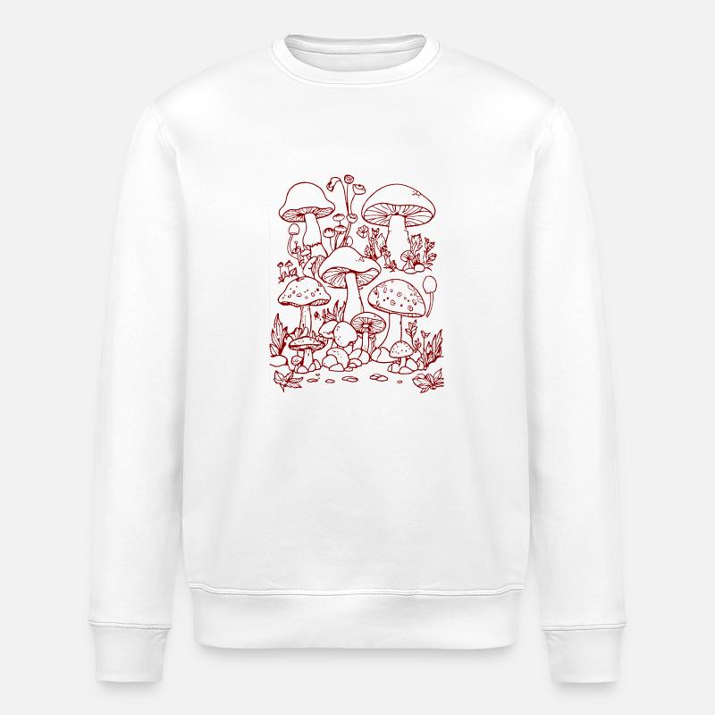 Pilze - Stanley/Stella Unisex Bio-Sweatshirt ROLLER - Weiß