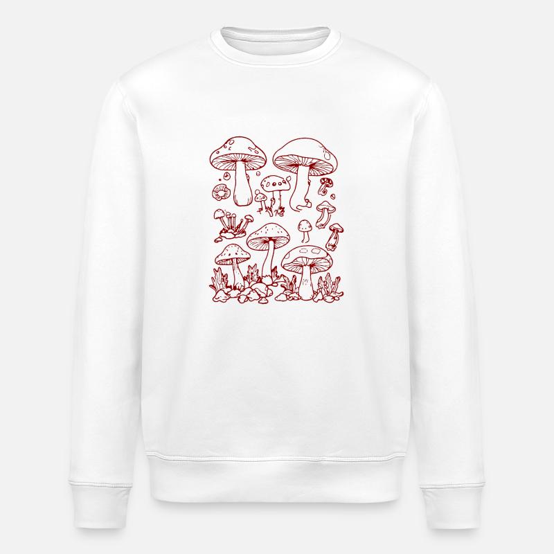 Pilze - Stanley/Stella Unisex Bio-Sweatshirt ROLLER - Weiß