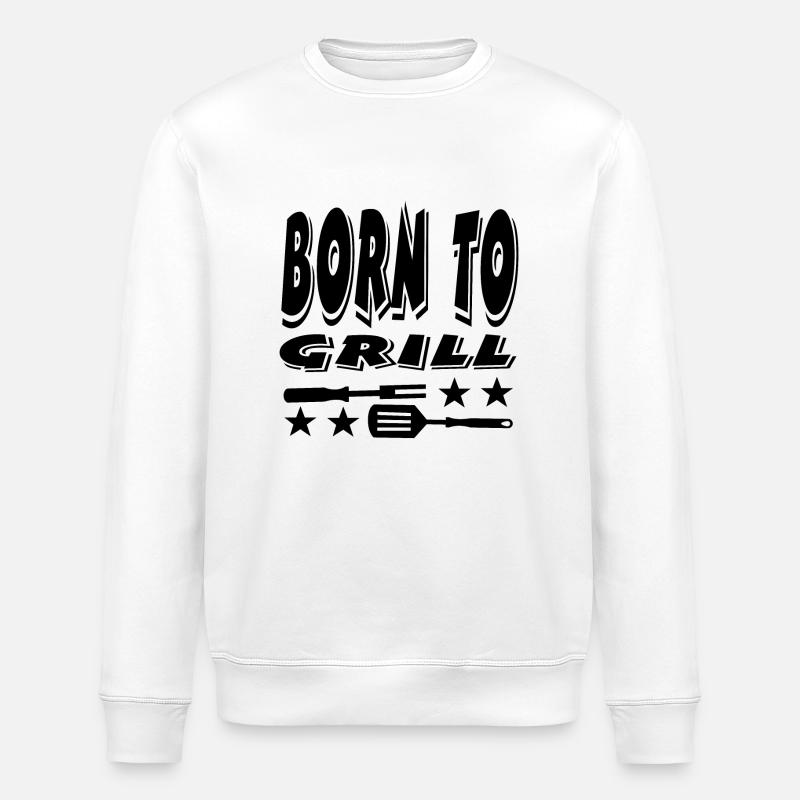 Grillen - Stanley/Stella Unisex Bio-Sweatshirt ROLLER - Weiß