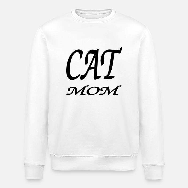 Chat - Sweat bio ROLLER Stanley/Stella Unisexe - blanc