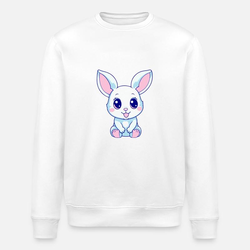 Bébé lapin - Sweat bio ROLLER Stanley/Stella Unisexe - blanc