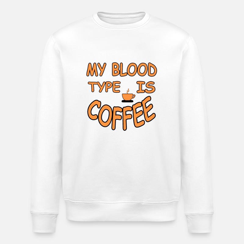 Café - Sweat bio ROLLER Stanley/Stella Unisexe - blanc
