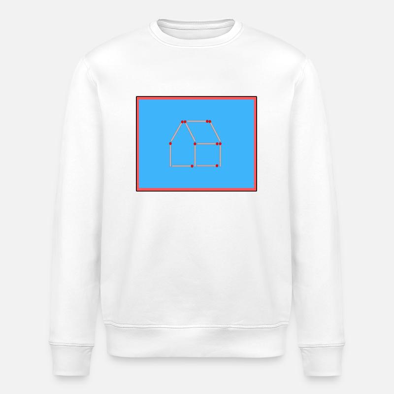 Matchmaking game - Stanley/Stella ROLLER Unisex Organic Sweatshirt - white