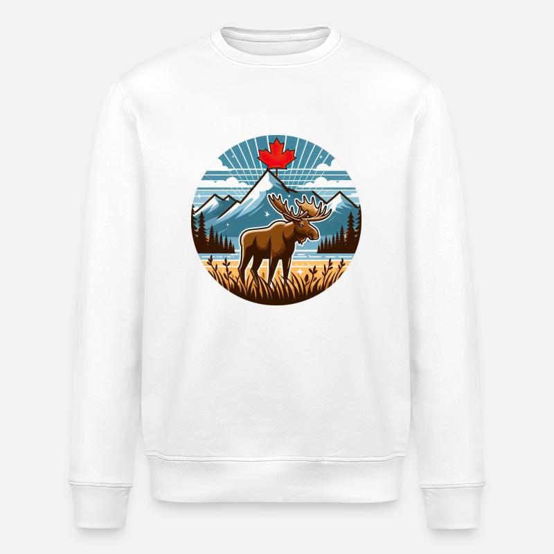 Kanada 19 - Stanley/Stella Unisex Bio-Sweatshirt ROLLER - Weiß