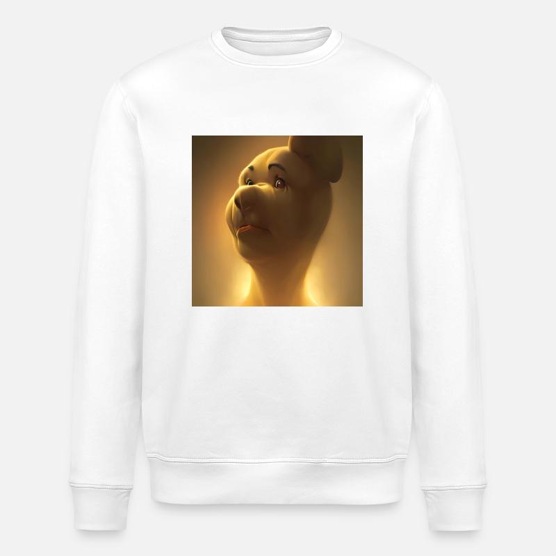 Einohrbär - Stanley/Stella Unisex Bio-Sweatshirt ROLLER - Weiß