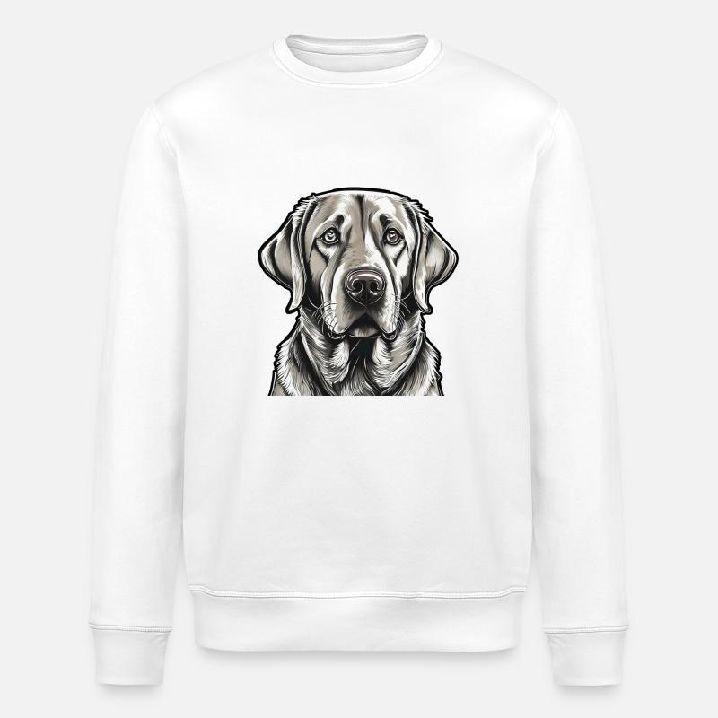 Chien Labrador - Sweat bio ROLLER Stanley/Stella Unisexe - blanc