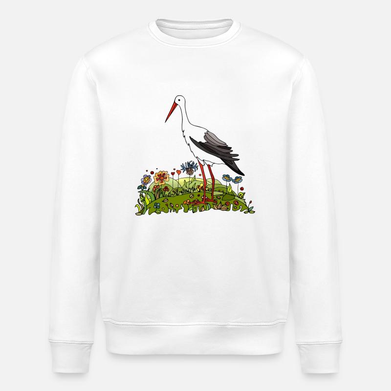 Storchenvogel - Stanley/Stella Unisex Bio-Sweatshirt ROLLER - Weiß