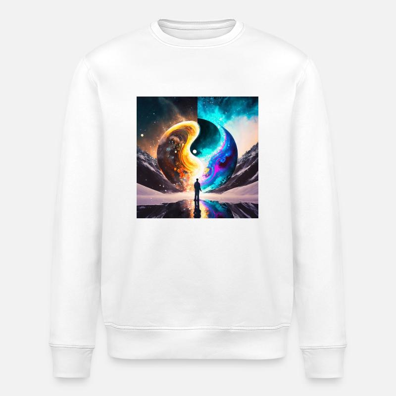 Firefly personne ying yang 33274 - Sweat bio ROLLER Stanley/Stella Unisexe - blanc