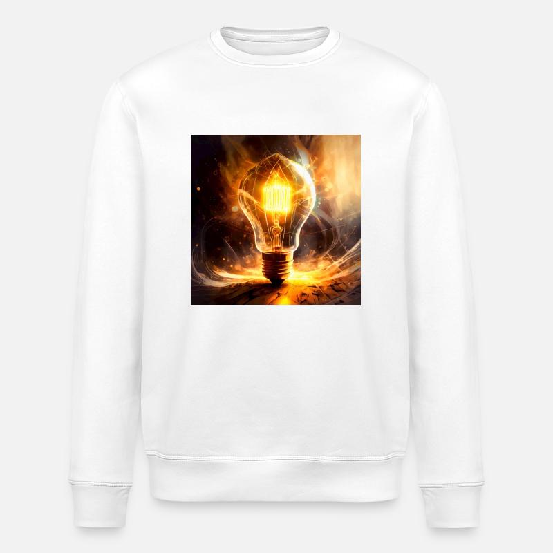 Firefly pensé en incandescence - Sweat bio ROLLER Stanley/Stella Unisexe - blanc