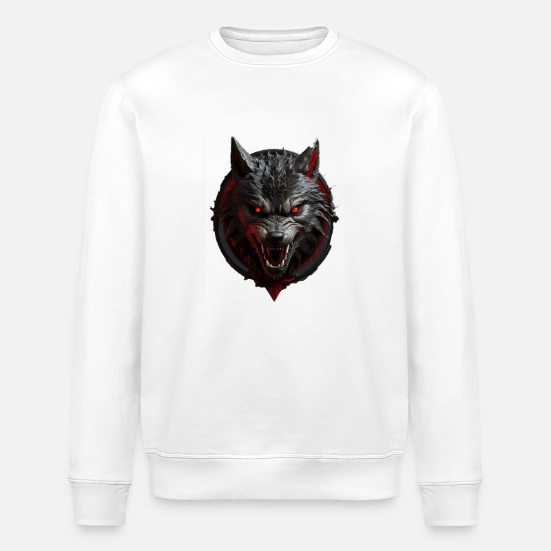 Teufels Wolf - Stanley/Stella Unisex Bio-Sweatshirt ROLLER - Weiß