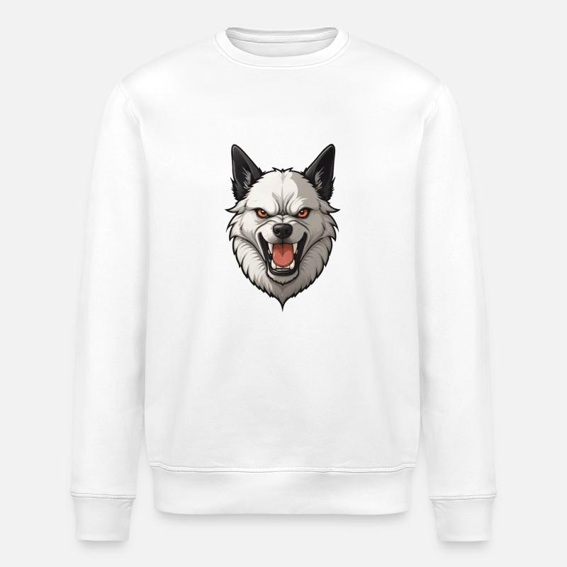 Chien maléfique - Sweat bio ROLLER Stanley/Stella Unisexe - blanc