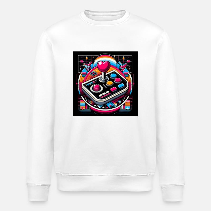 Joystick 1 - Stanley/Stella Unisex Bio-Sweatshirt ROLLER - Weiß