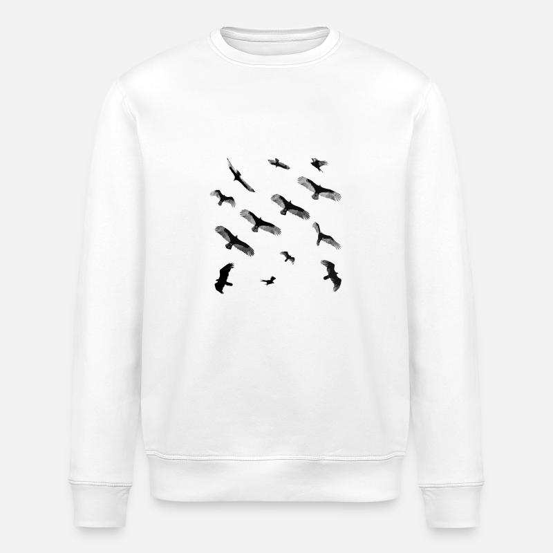 les oiseaux - Sweat bio ROLLER Stanley/Stella Unisexe - blanc