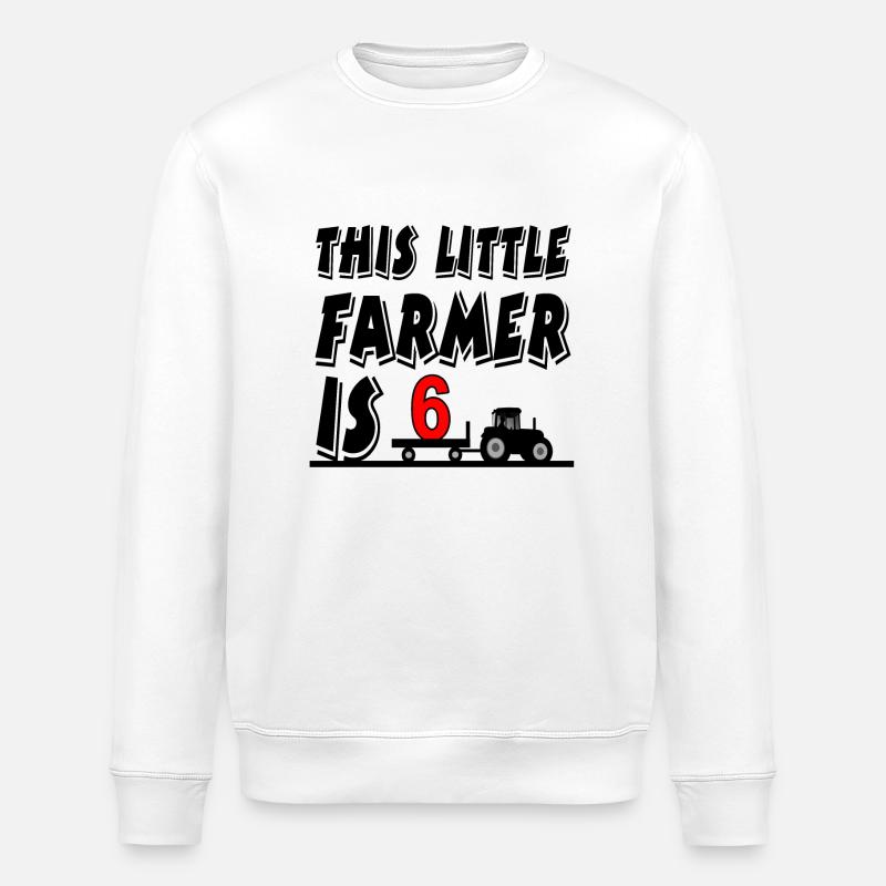 Farmer - Stanley/Stella ROLLER Unisex Organic Sweatshirt - white