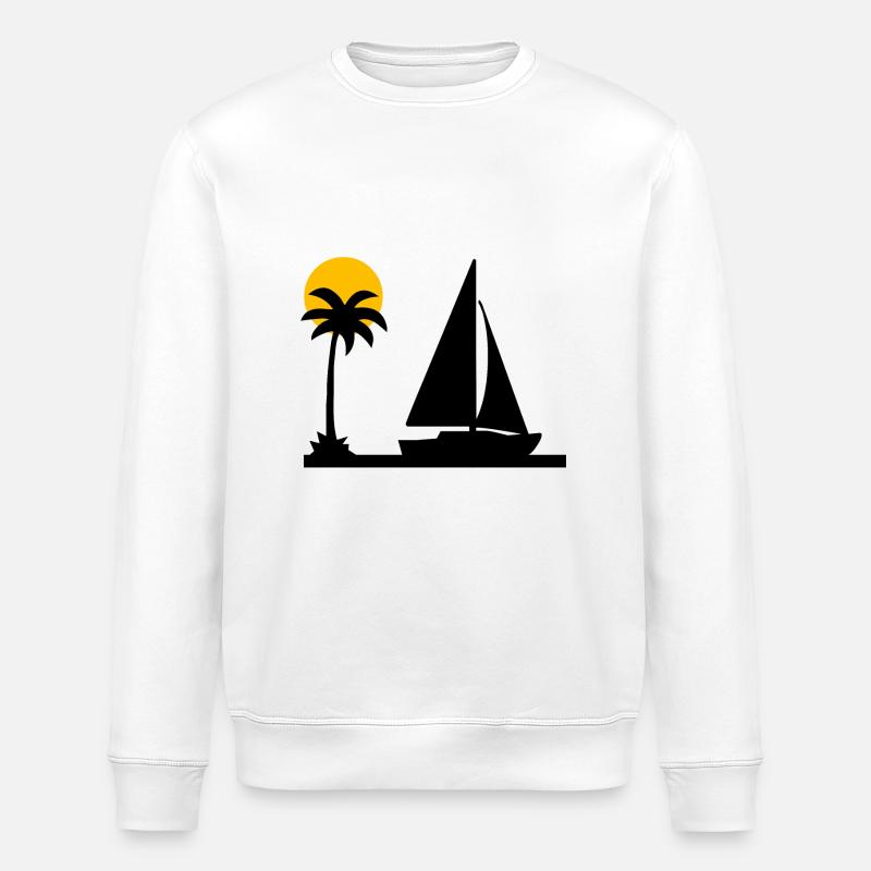 Segeln - Stanley/Stella Unisex Bio-Sweatshirt ROLLER - Weiß