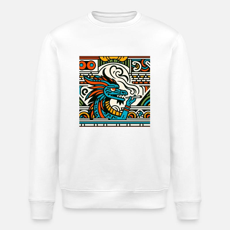 Hoher Drache - Stanley/Stella Unisex Bio-Sweatshirt ROLLER - Weiß