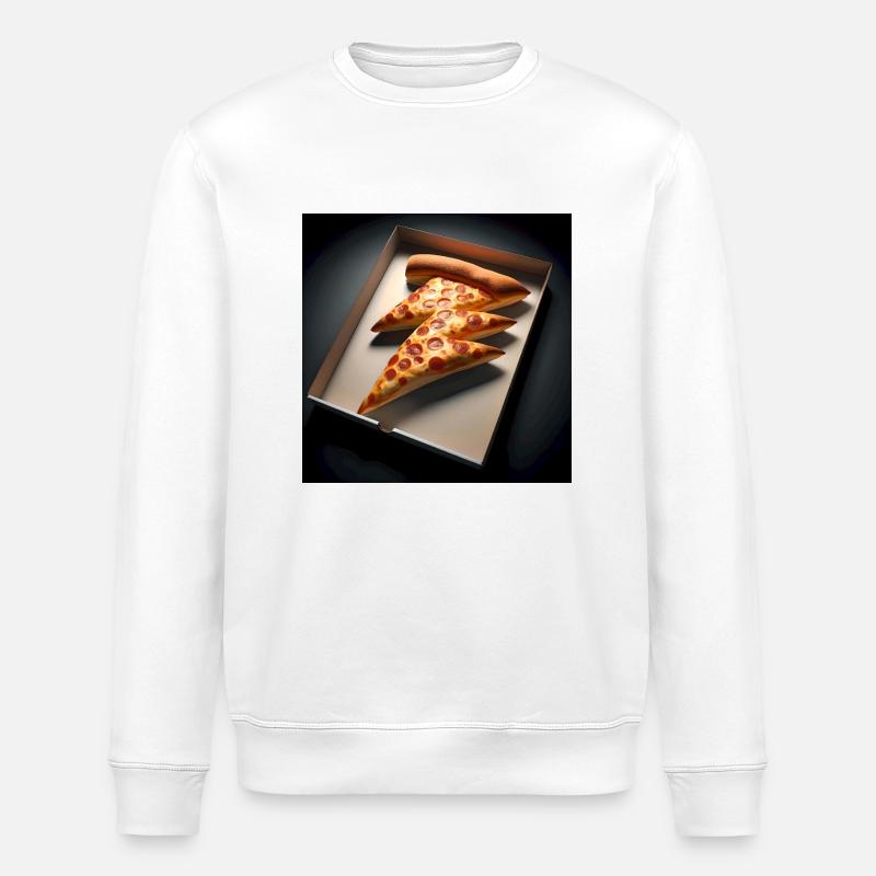 Rayo Pizza - Stanley/Stella Unisex Bio-Sweatshirt ROLLER - Weiß