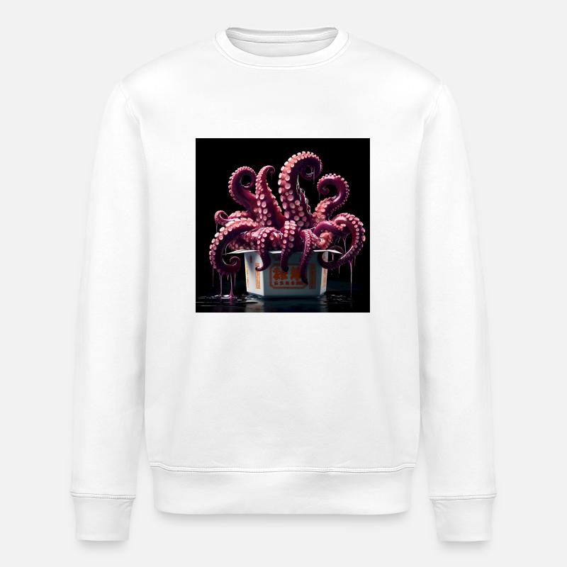 Rebel Pulpo - Stanley/Stella Unisex Bio-Sweatshirt ROLLER - Weiß