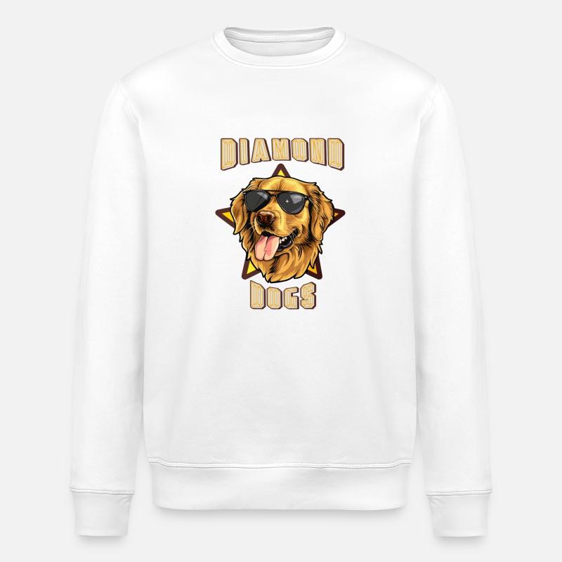 Diamond dogs - Stanley/Stella Unisex Bio-Sweatshirt ROLLER - Weiß