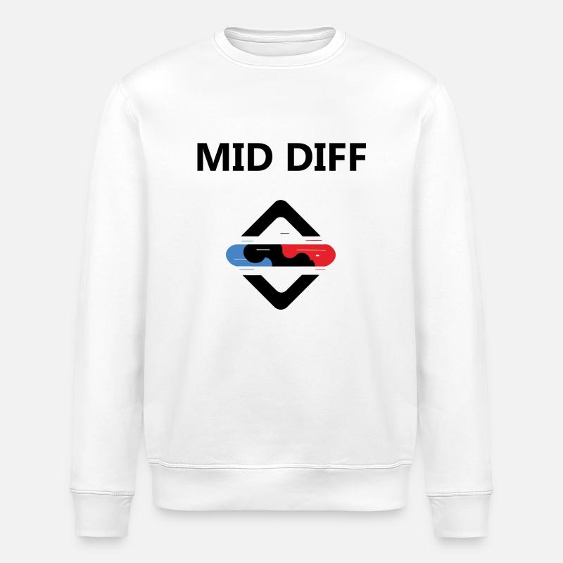 league legend Mid Diff - Stanley/Stella Unisex Bio-Sweatshirt ROLLER - Weiß