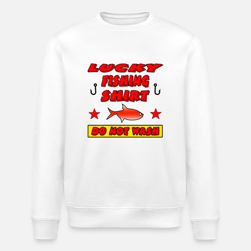 Angling - Stanley/Stella ROLLER Unisex Organic Sweatshirt - white