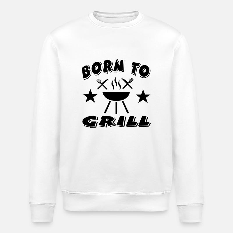 Grillen - Stanley/Stella Unisex Bio-Sweatshirt ROLLER - Weiß