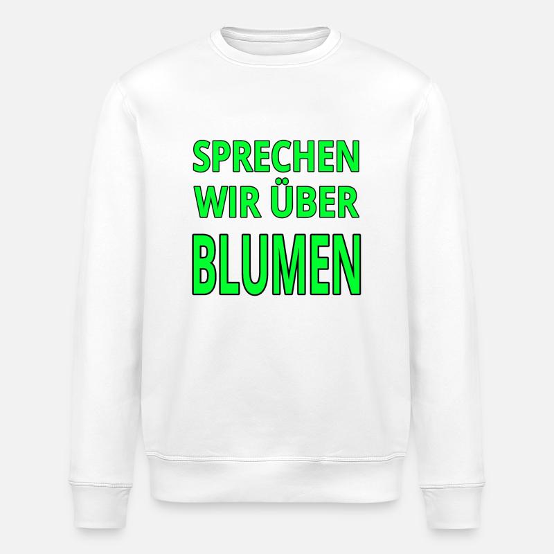 Blumen - Stanley/Stella Unisex Bio-Sweatshirt ROLLER - Weiß