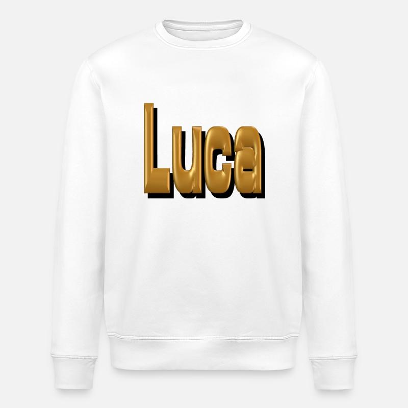 Luca - Sweat bio ROLLER Stanley/Stella Unisexe - blanc