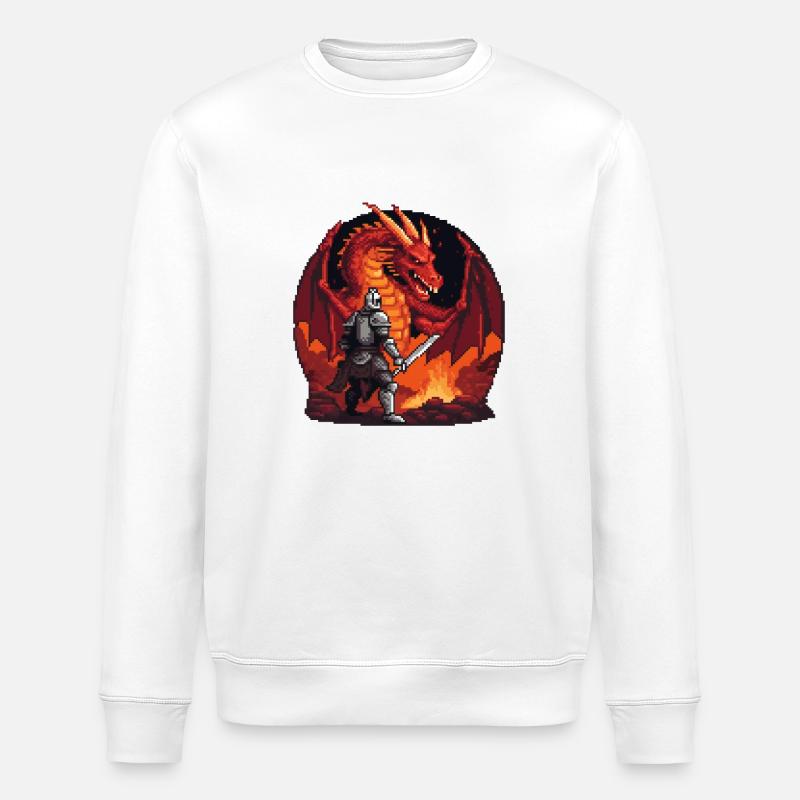 Confrontation dans l’Antre du Dragon - Sweat bio ROLLER Stanley/Stella Unisexe - blanc