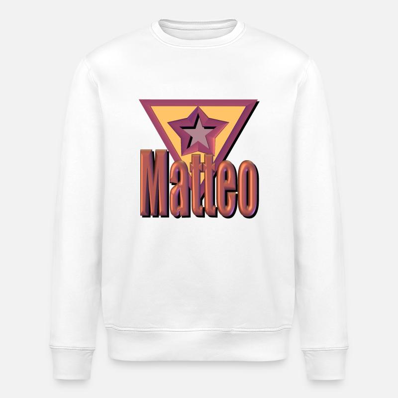 matteo - Stanley/Stella Unisex Bio-Sweatshirt ROLLER - Weiß