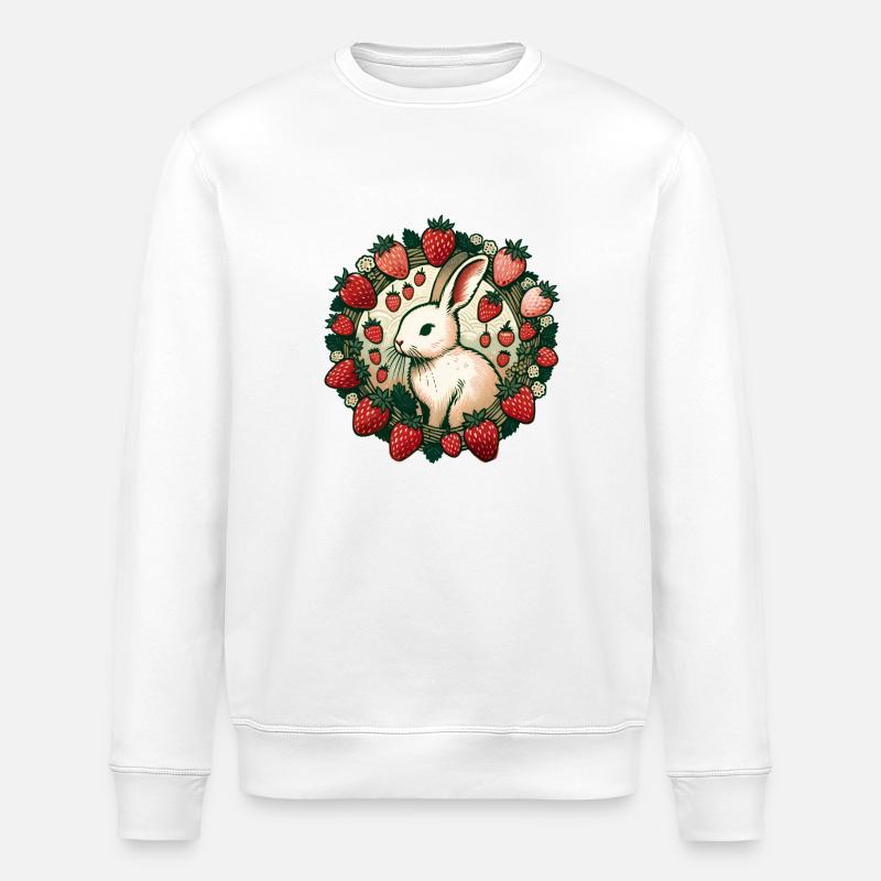 Lapin de printemps - Sweat bio ROLLER Stanley/Stella Unisexe - blanc
